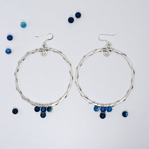 Drip Hoops Silver